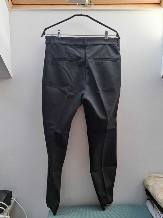 Eleganckie czarne spodnie damskie H&M • rozm. 42 (L)
