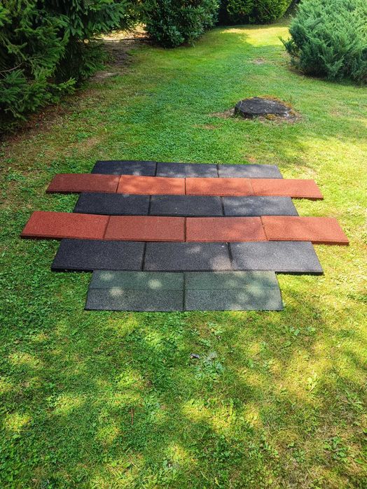 Płyty gumowe NOWE  50x25x4 cm Progi , ograniczniki.obrzeża.puzzle