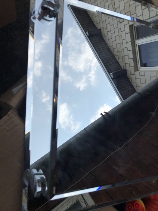 Ogromne lustro łazienkowe w lustrze stan idealny