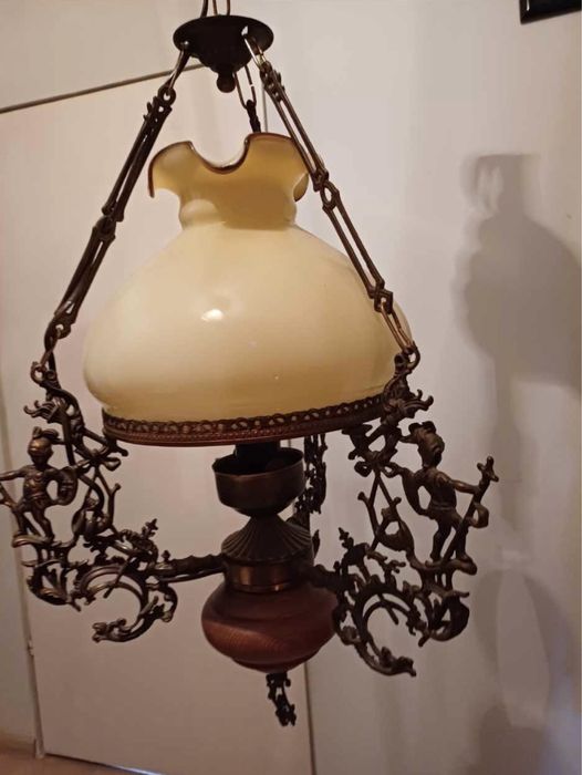 Lampa sufitowa holenderska retro antyk