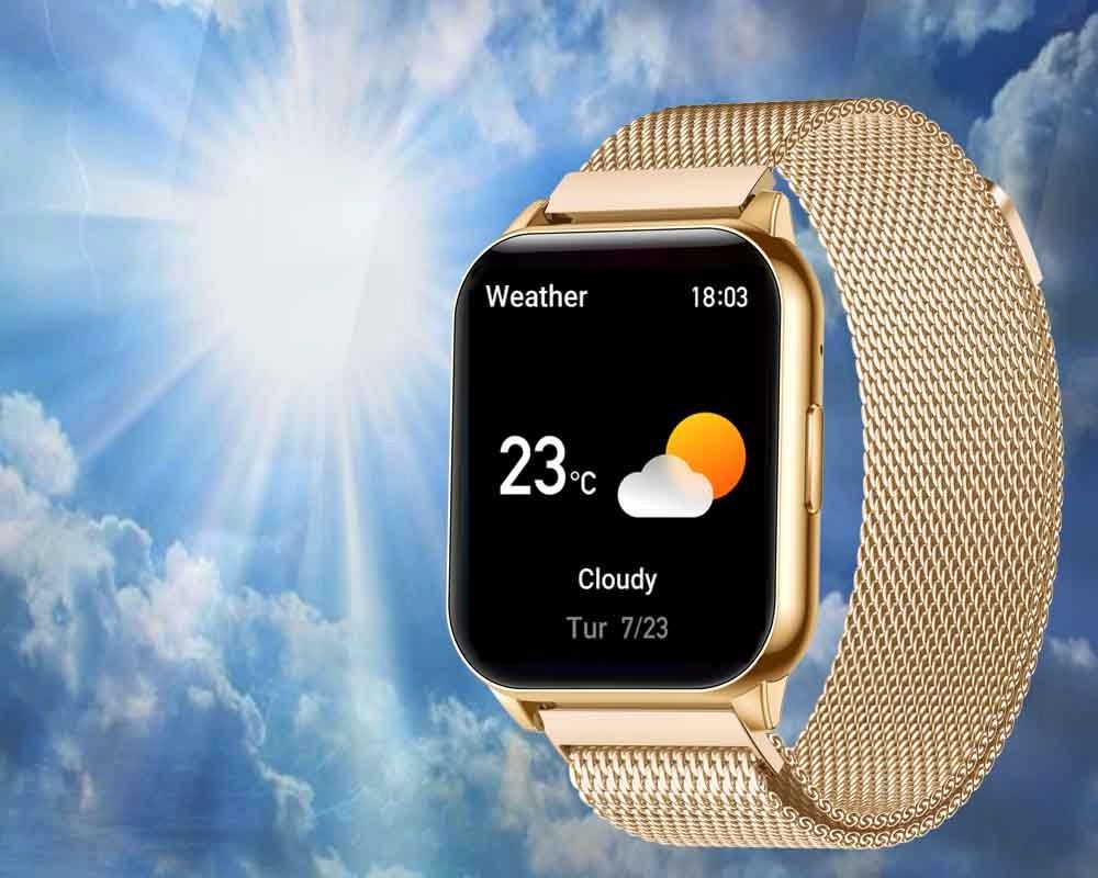 smartwatch zegarek damski funkcja rozmów z menu  aplikacją po polsku
