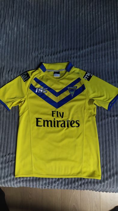 Koszulka ISC RUSSELL 1 Warrington Wolves fly emirates Rugby Super leag