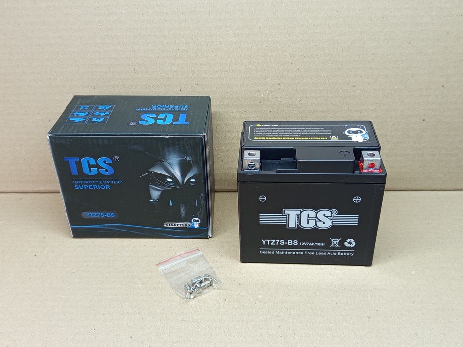 Акумулятор мото АКБ 12V7Ah YTZ7S GEL (L113*W70*H107mm) "TCS"