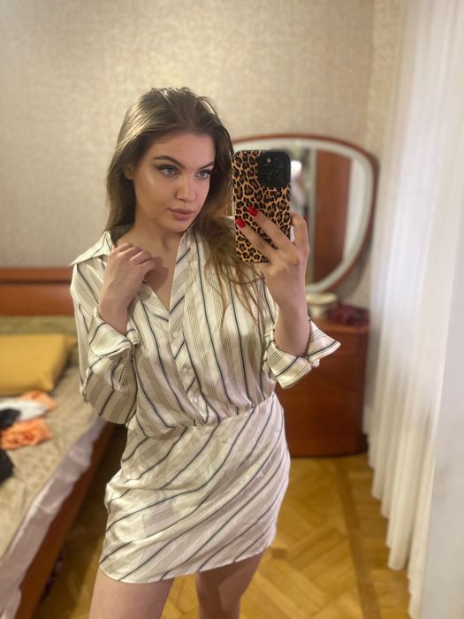 Новое платье рубашка zara