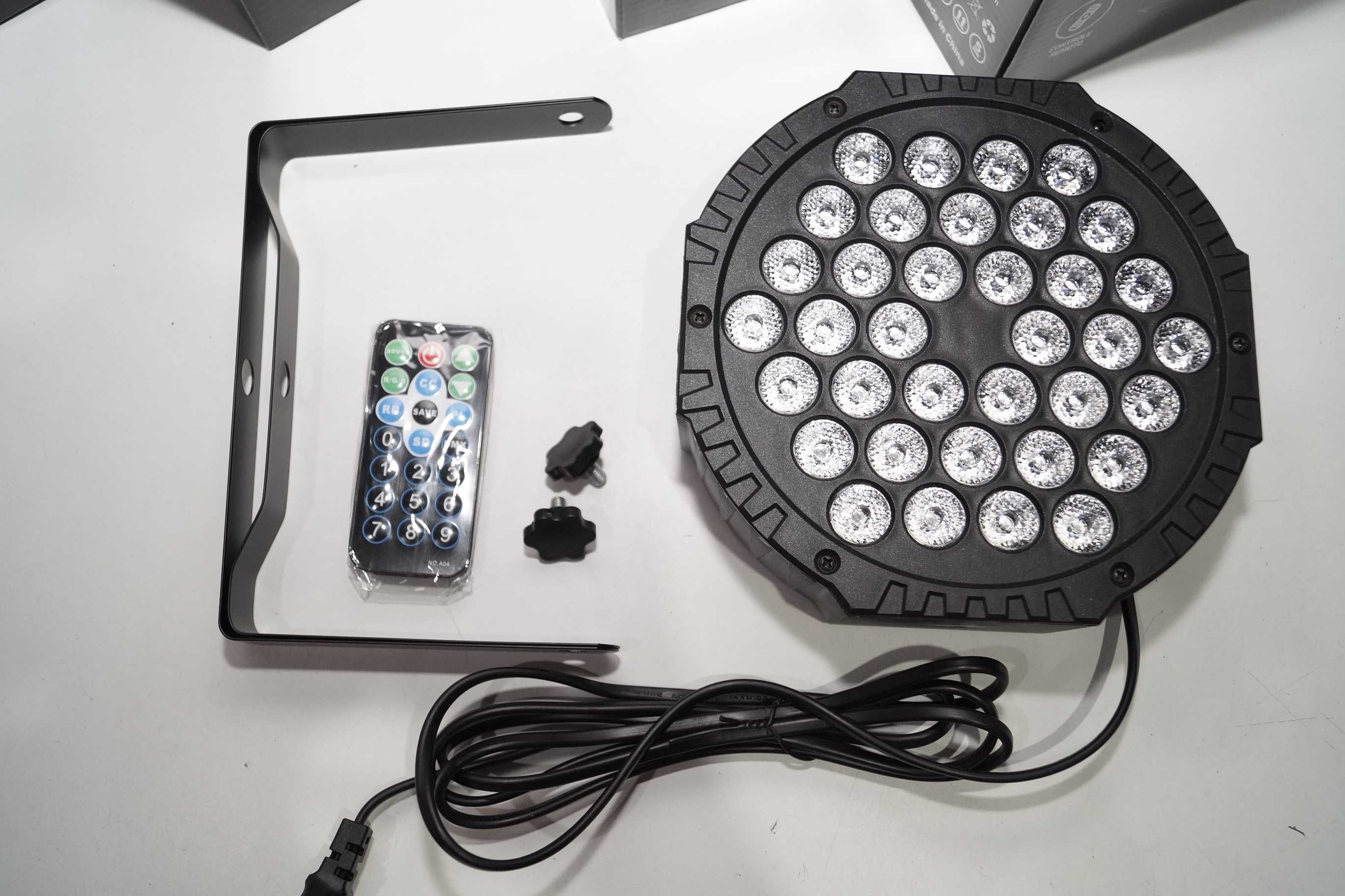 G384 4 mini reflektory  sceniczne 36 LED oświetlenie dyskotekowe 36W