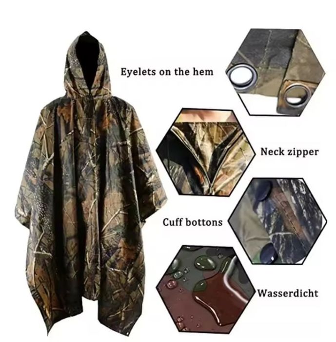 Пончо-дощовик маскувальний