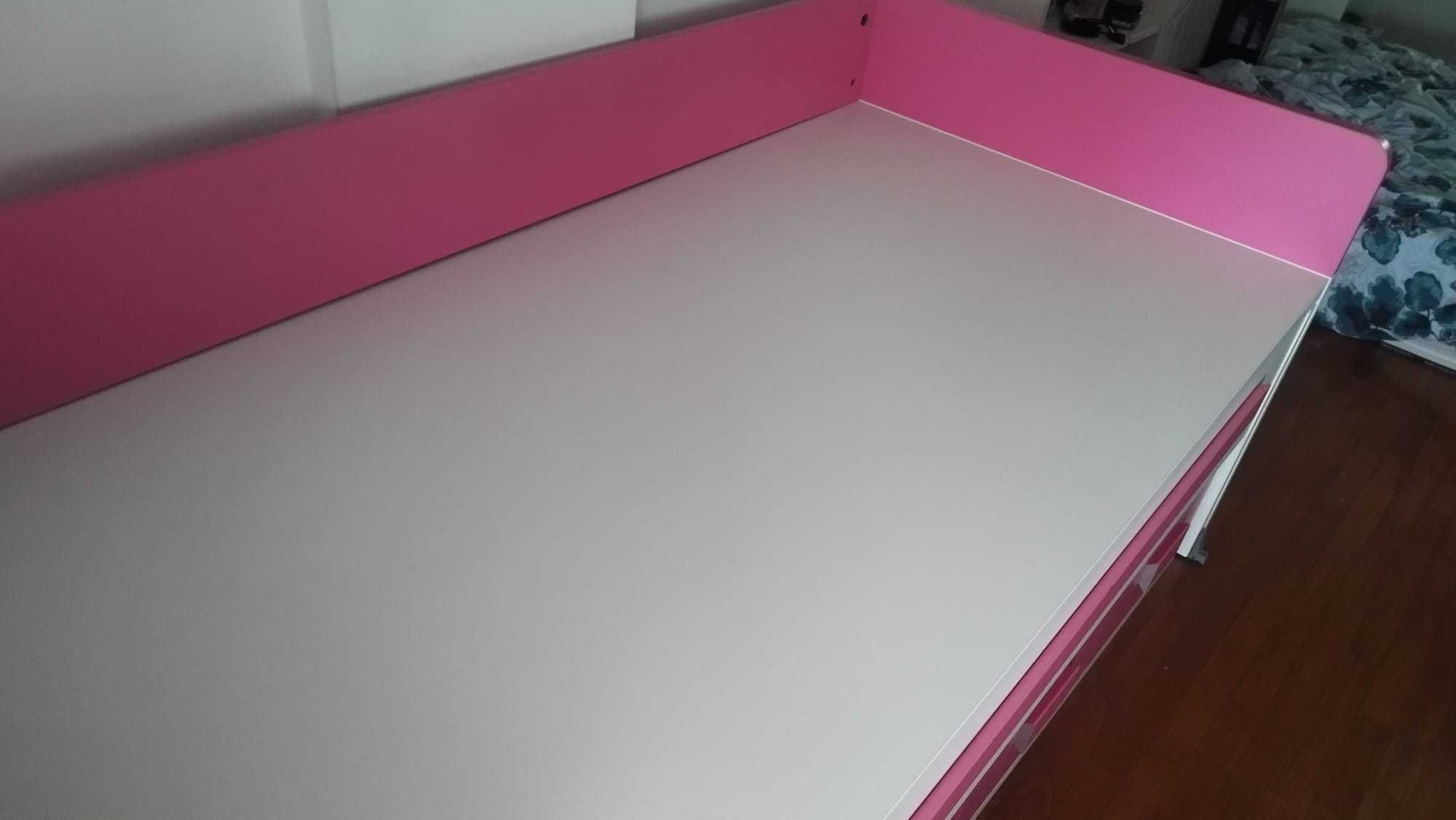 Cama Juvenil com Cama Extra (Gavetão) e 4 Gavetas de Arrumação