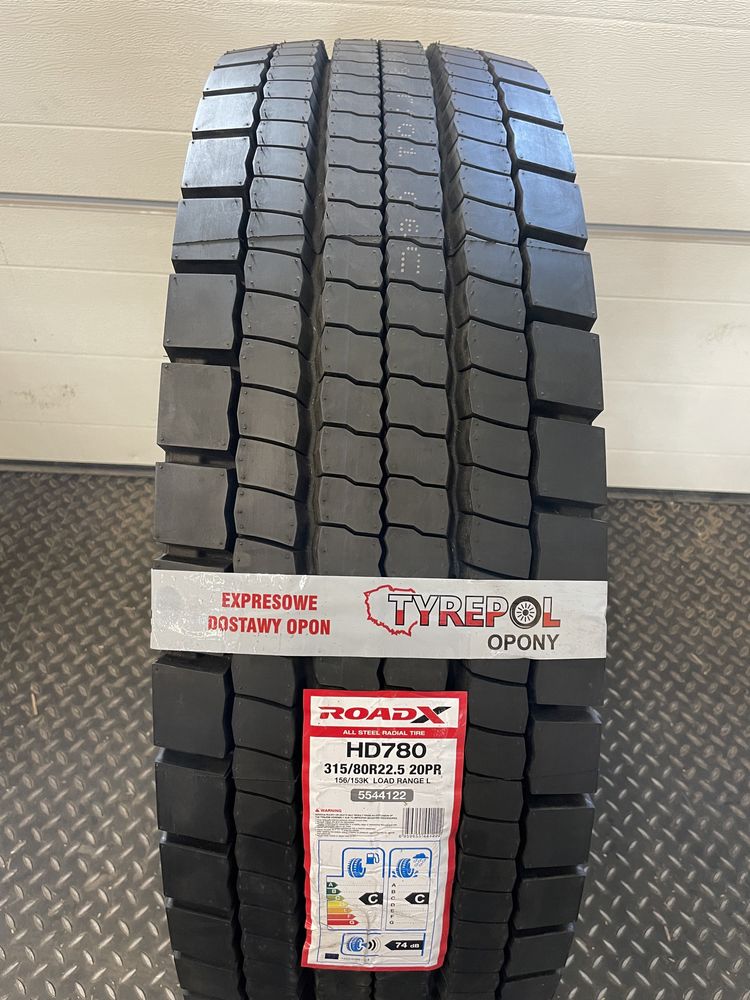 Szeroka OPONA ROAD X 315/80 R22.5 napęd 315 80 grupa SAILUN