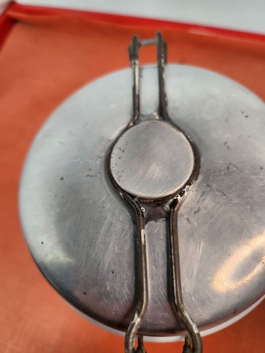 Dwa stare przedwojenne pojemniki na kawę i cukier