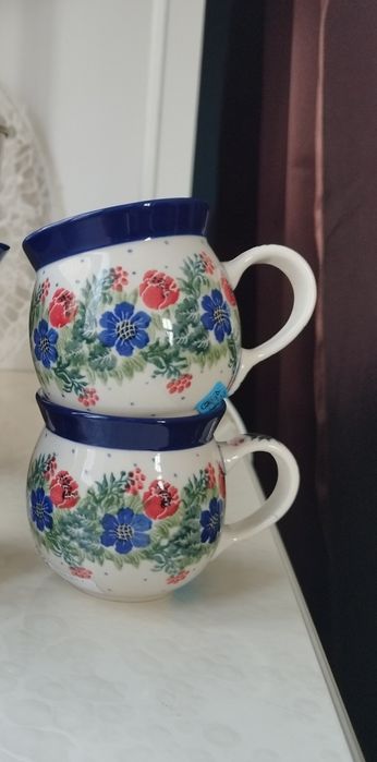 Kubki czeskie 2 sztuki Bolesławiec