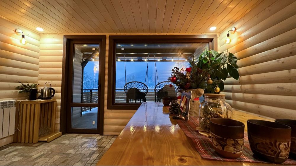 Оренда будинку в Карпатах з чаном та  сауною з басейном