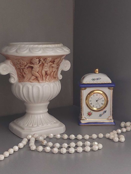 Настільний порцеляновий годинник з Європи