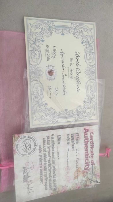 He's Asleep lalka silikon partial Reborn