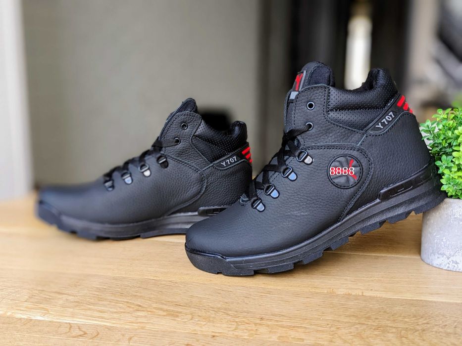 Чоловічі зимові черевики натуральна шкіра Ботинки мужские зимние кожа