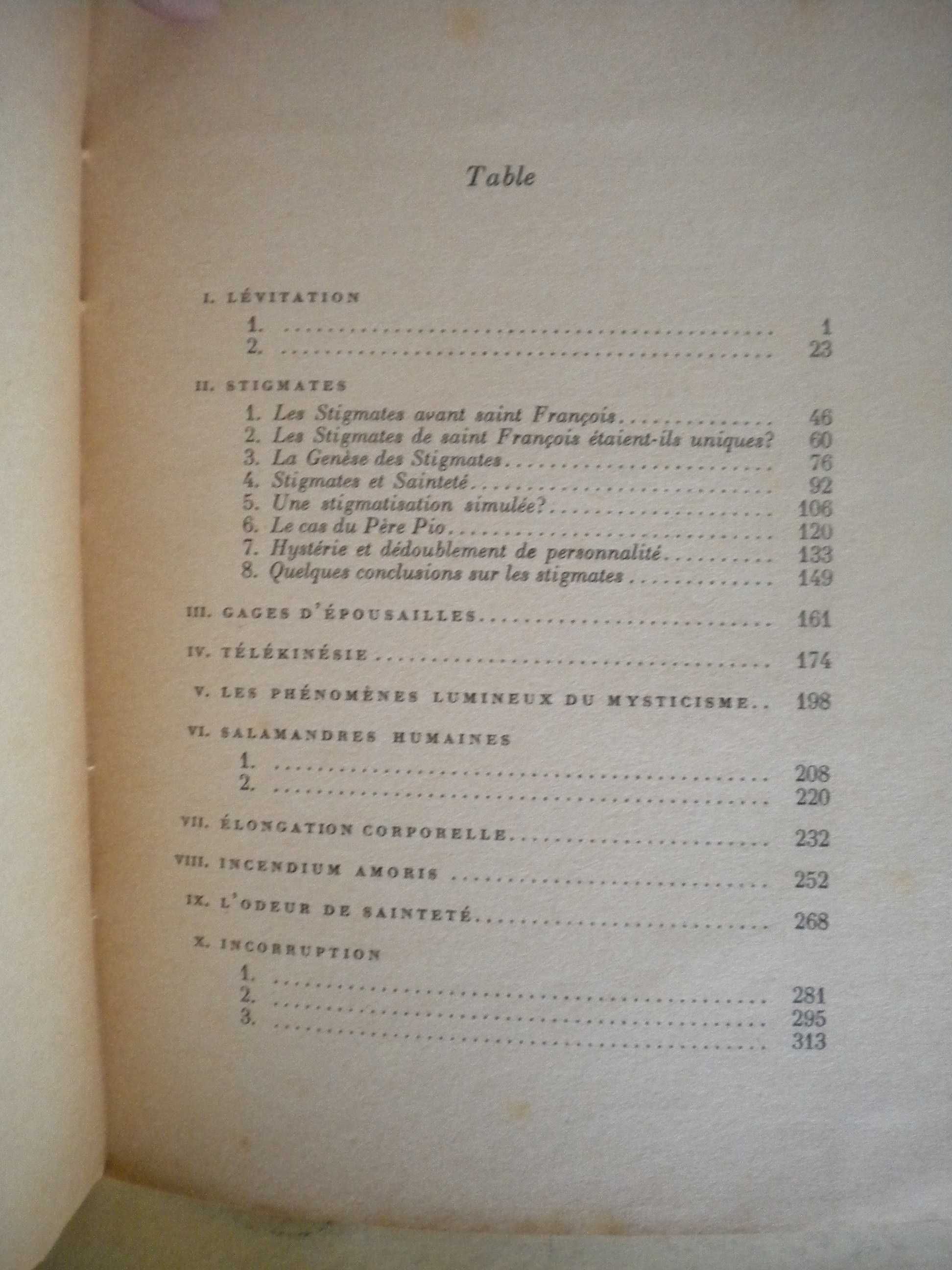 Les phénomènes physiques du mysticisme 
de Herbert Thurston, S. J.