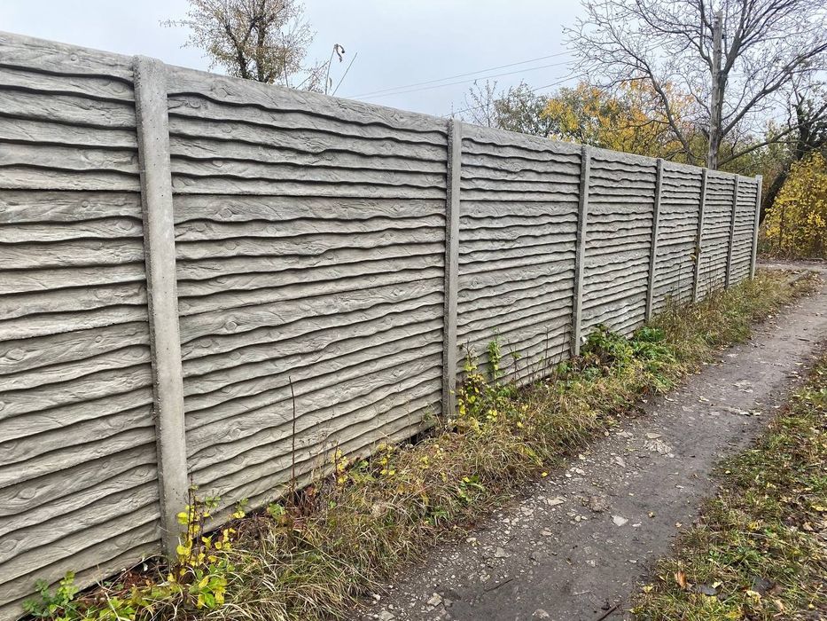 НЕДОРОГИЕ еврозаборы (бетонные заборы) в Днепре