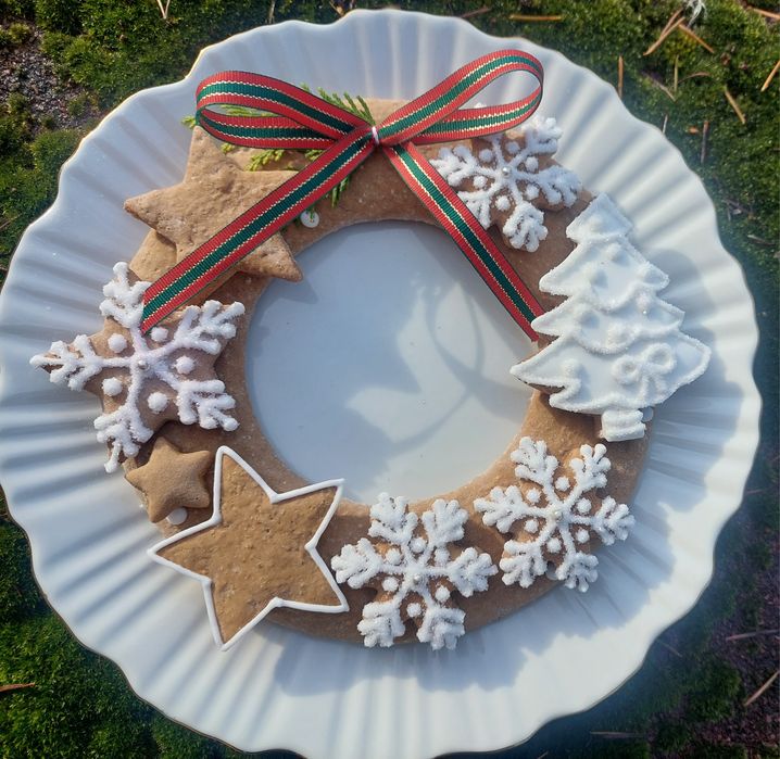 Wianek z Pernika Choinka Gwiazdka Mikołajki Prezent do Szkoły Piernik