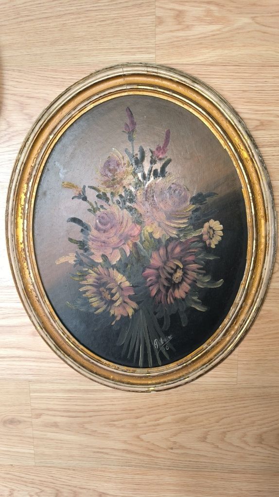 Conjunto 8 Quadros Vintage Florais – Pinturas e Impressões Antigas
