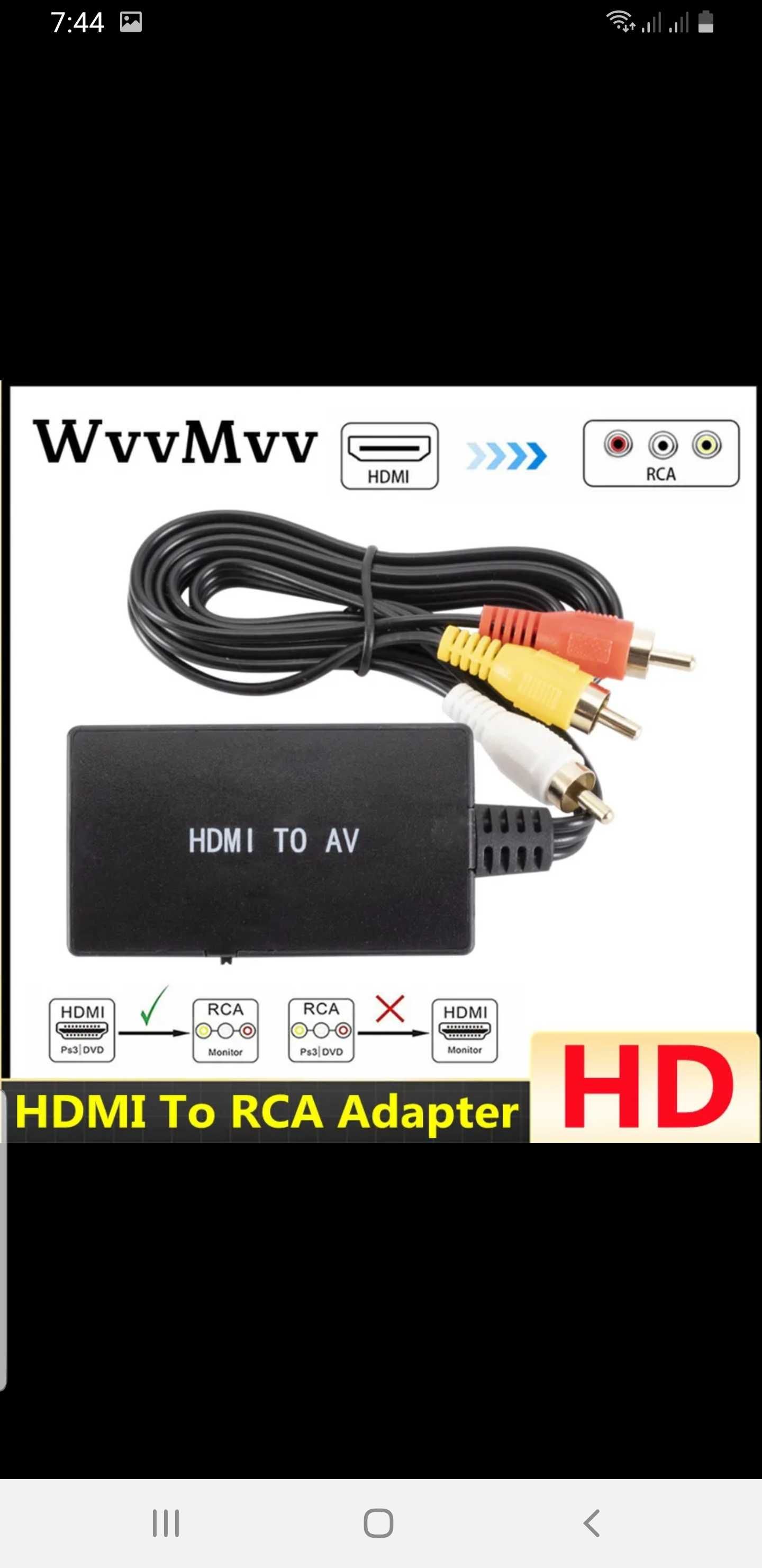 Конвертер от HDMI to AV адаптер, переходник с HDMI на AV