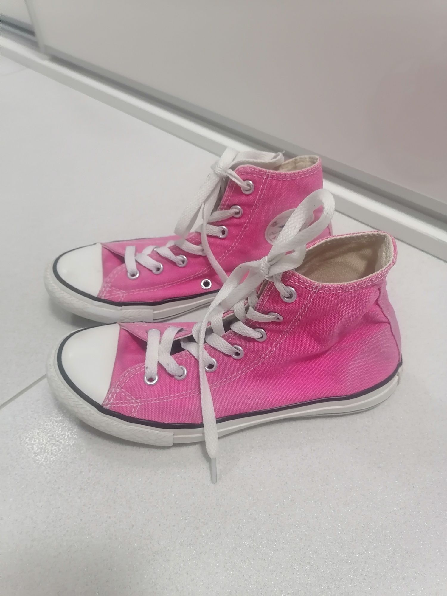 Trampki converse rozmiar 34 różowe wysokie