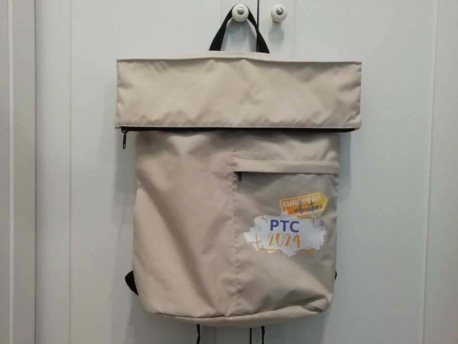 Plecak płaski lekki składany materiałowy