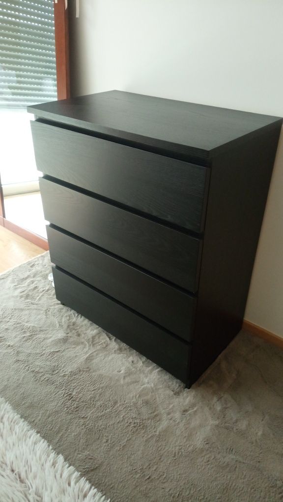 Vendo quarto de casal IKEA preto
