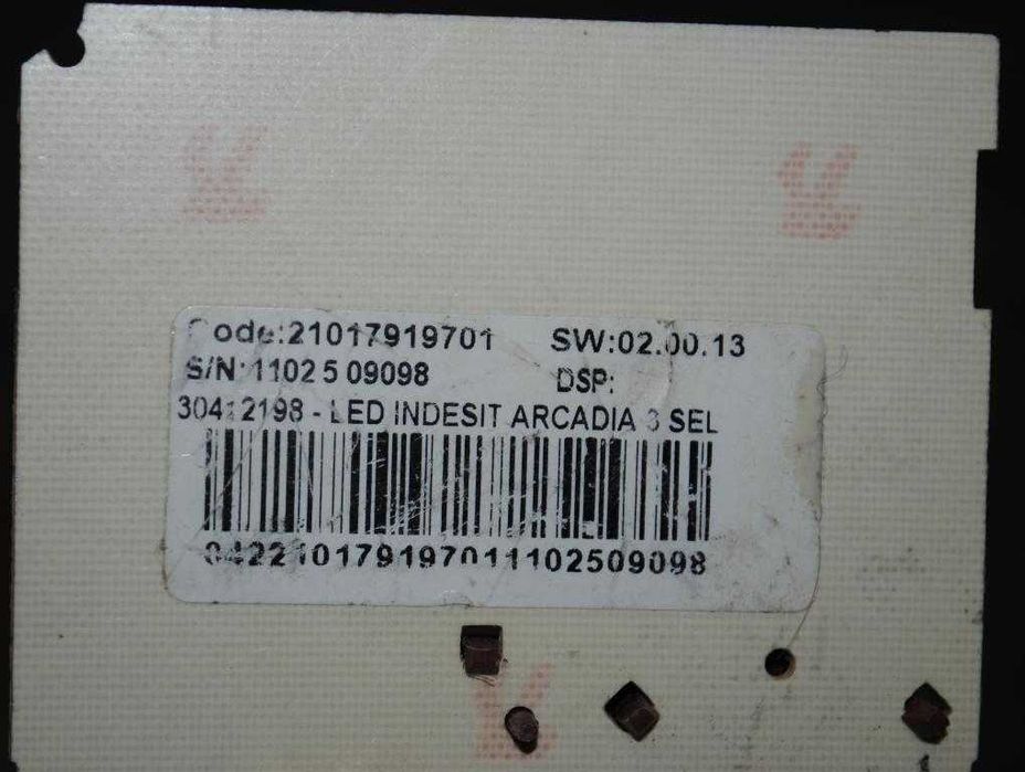 Індикація LED селектора Indesit 21017919701 зч пральна машина Індезіт