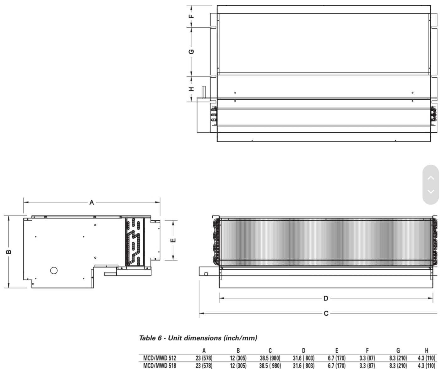 TRANE MWD518 23kW Klimatyzator/Nagrzewnica kanałowa