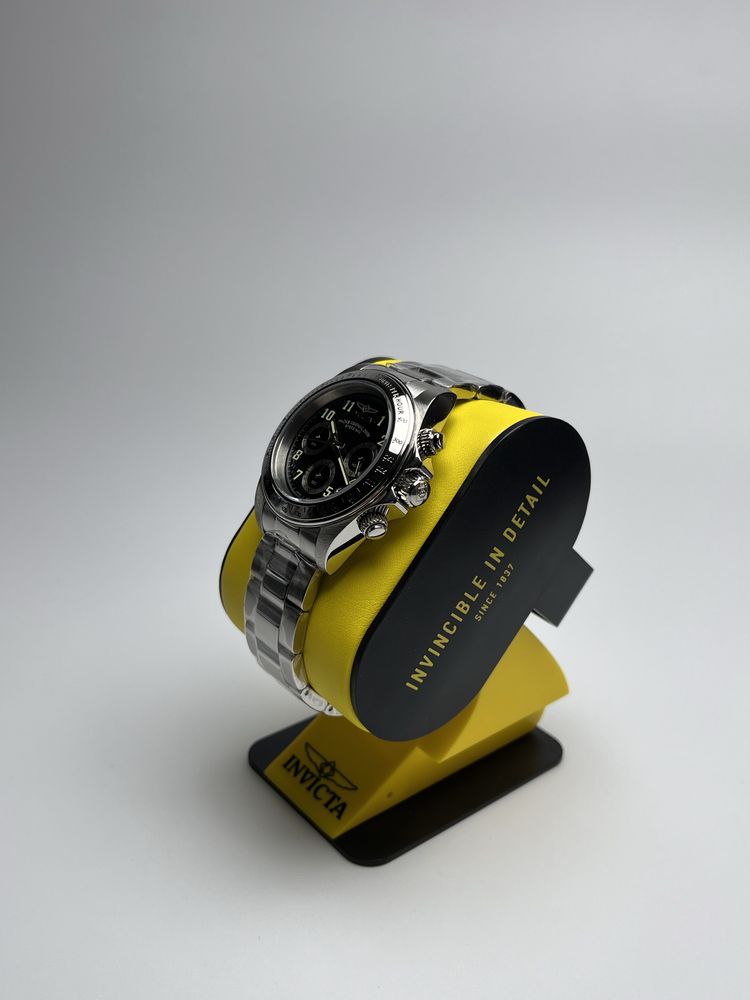 Invicta 17025, чоловічий сріблястий годинник, інвікта хронограф