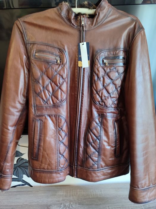 Дублёнака мужская натуральная кожа.