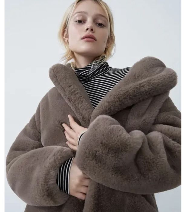 Zara эко шуба зара