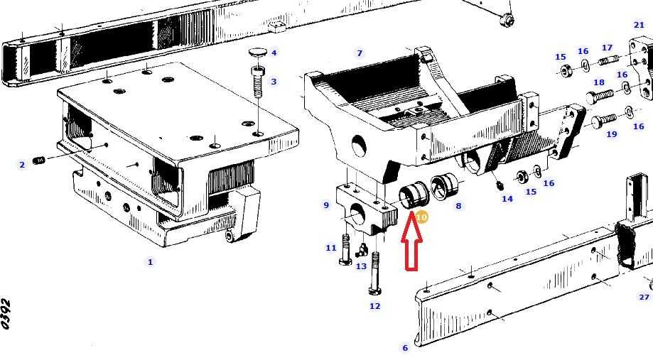 Tuleja Mostu Fendt 60 x 68 (75) x 55 mm