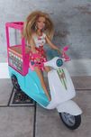 Piękny skuter Barbie + lalka Barbie