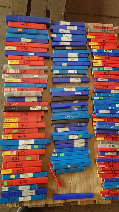 Wiertła stożkowe Morsea różne średnice