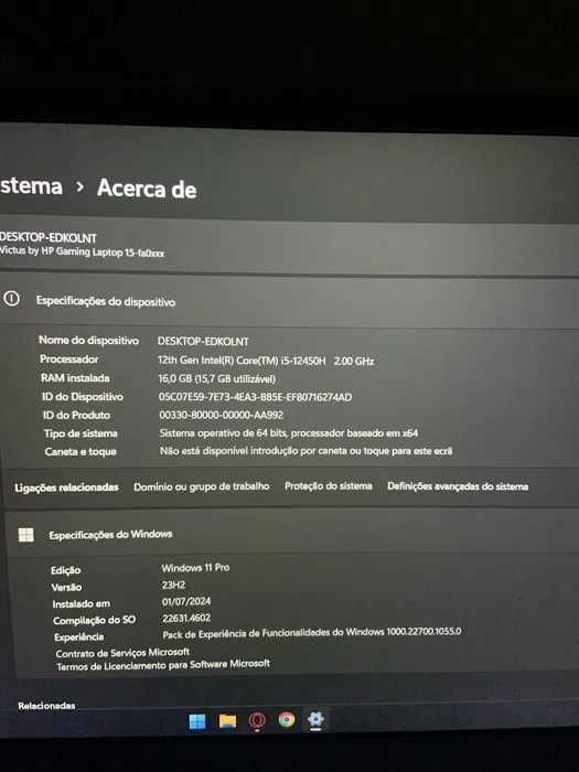 Portátil Gaming HP Victus 15