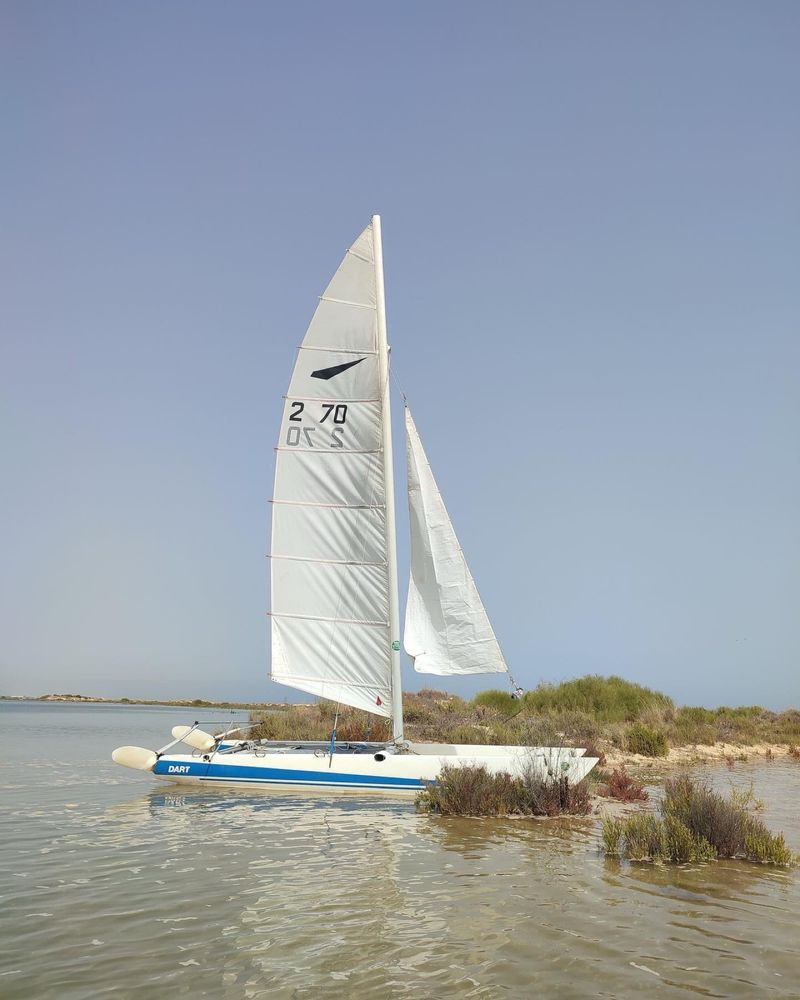 Catamarã DART 18, Vela ligeira.