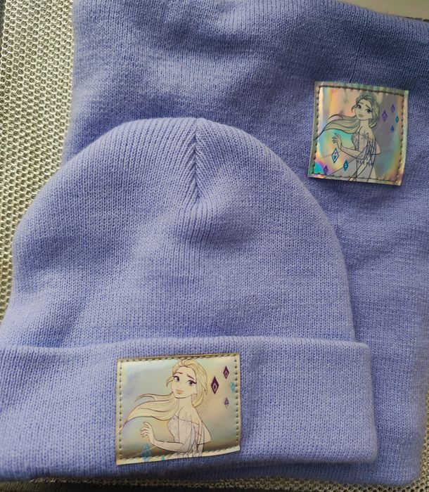 Комплект шапка і шарф , снуд. Холодне серце