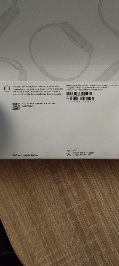 Продам Apple Watch 10 series 42 mm Rose Gold