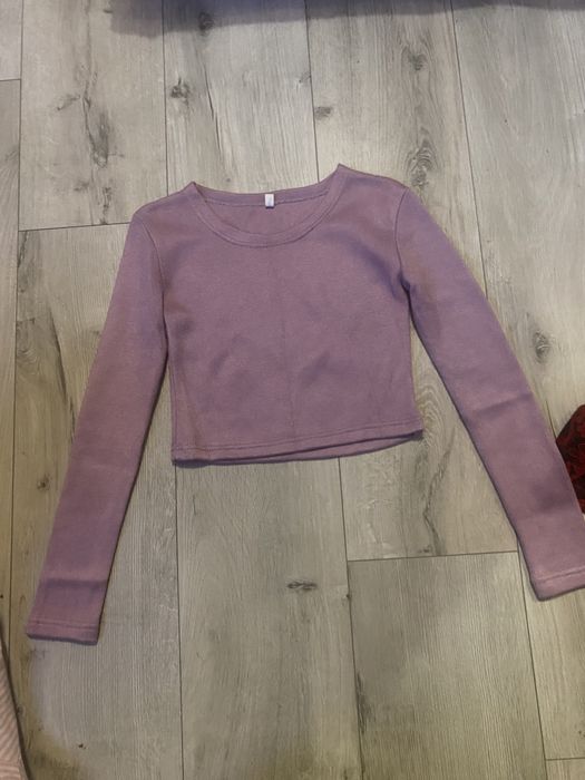 Ліловий трикотажний топ