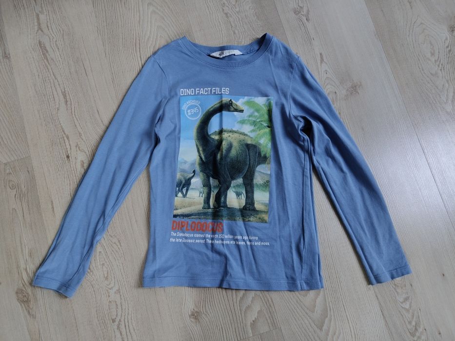 Bluzeczka dinozaur 122/128 H&M