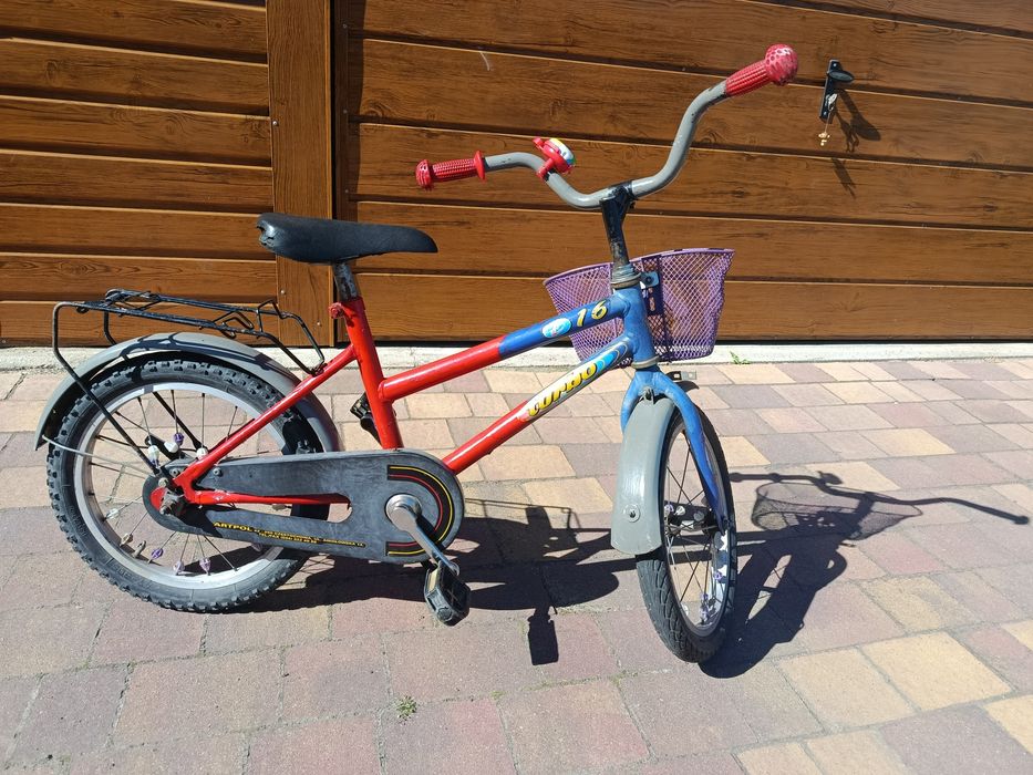 Sprzedam rower, koła 16, kółka boczne do przykręcenia