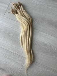 Włosy słowiańskie naturalne blond 40 cm 50 g