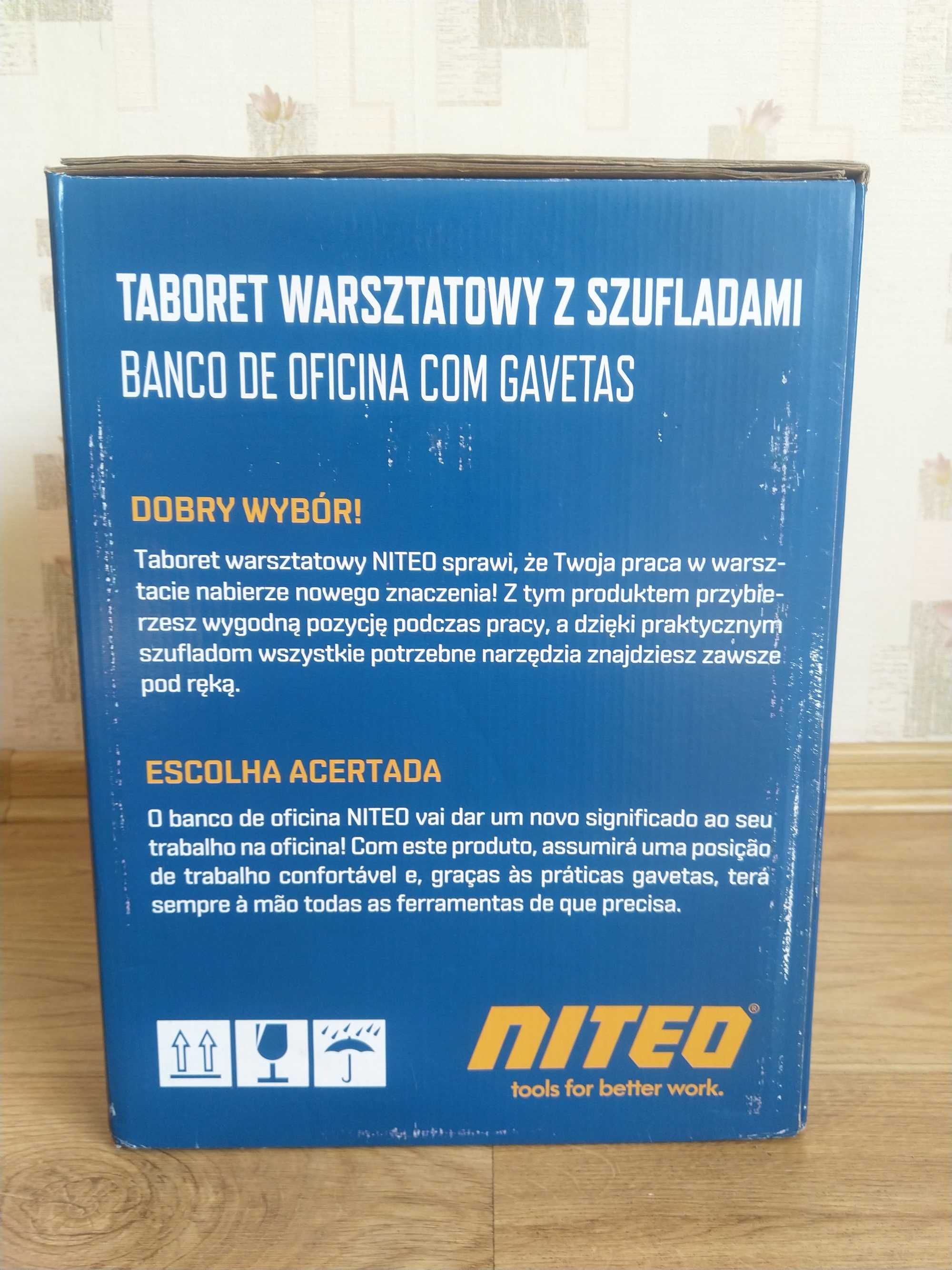 NAJTANIEJ Taboret Warsztatowy z Szufladami Szafka Na Kółkach Wysyłka