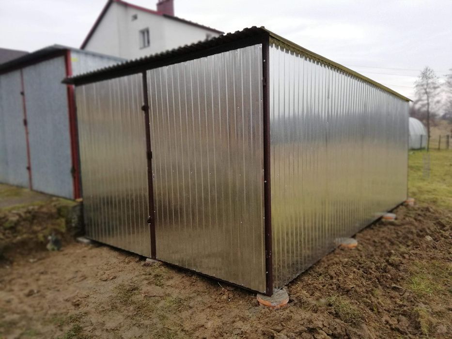 Garaż blaszak 3x5 Garaż blaszany Na budowe Garaż Producent 4x5 4x6 6x5