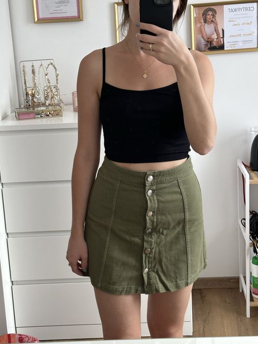 Spódniczka mini khaki H&M