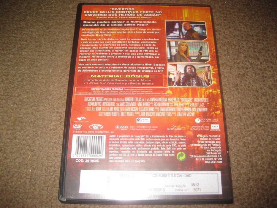 DVD "Os Substitutos" com Bruce Willis