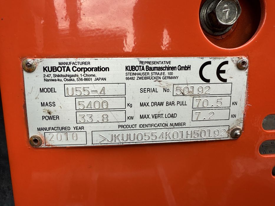 міні-екскаватор Kubota U55-4,2010 р.в