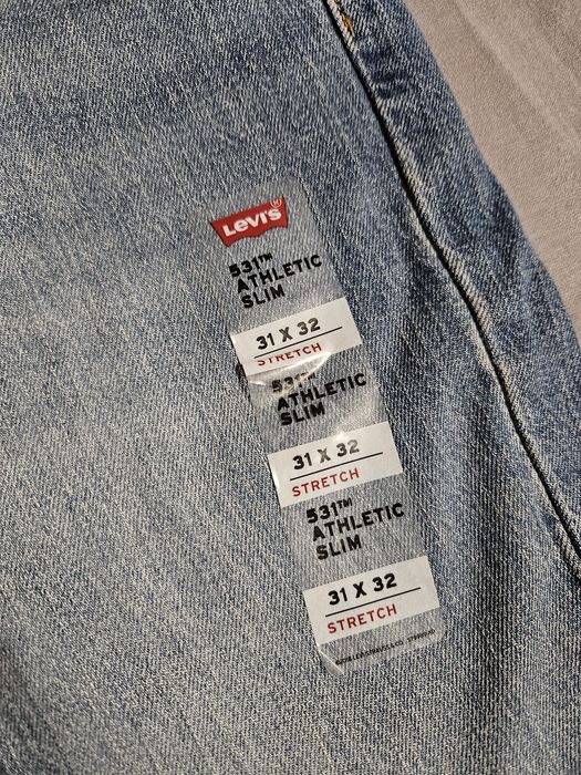 Spodnie jeansowe męskie Levi's 531 Athletic Slim W31L32