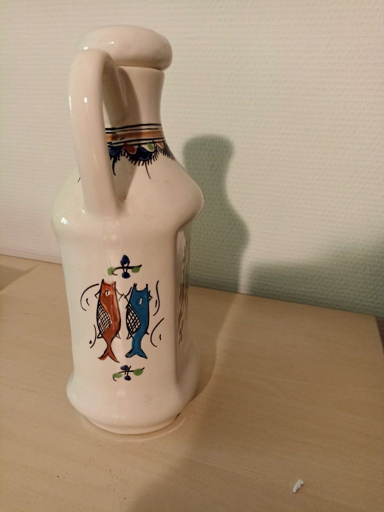 Ręcznie malowana butelka ceramiczna