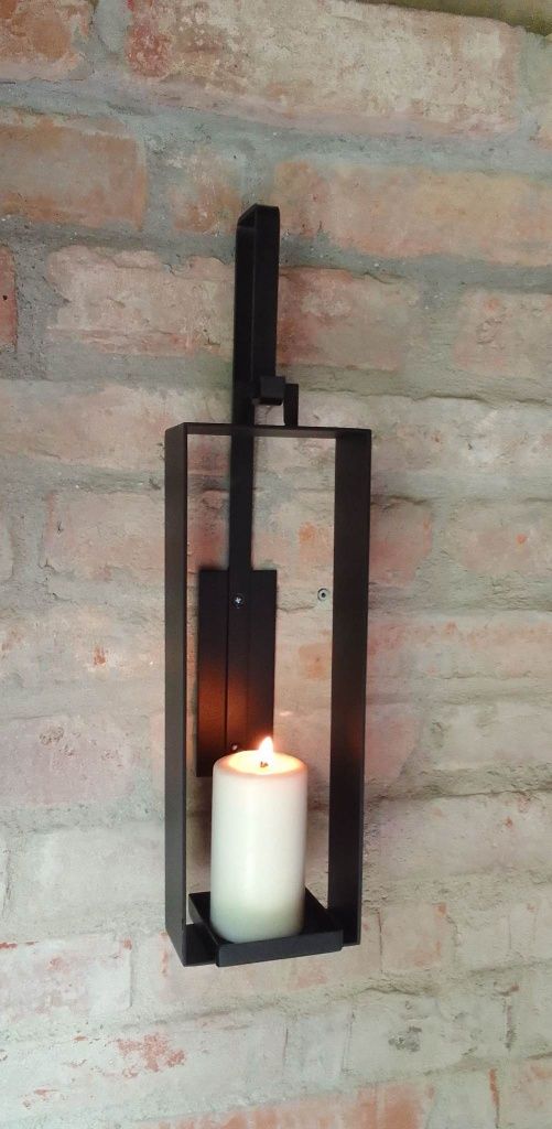 Świecznik loft na ścianę
